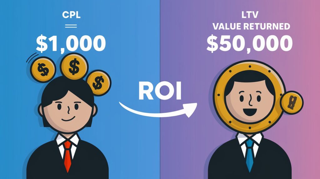 LTV graphic of MSP client